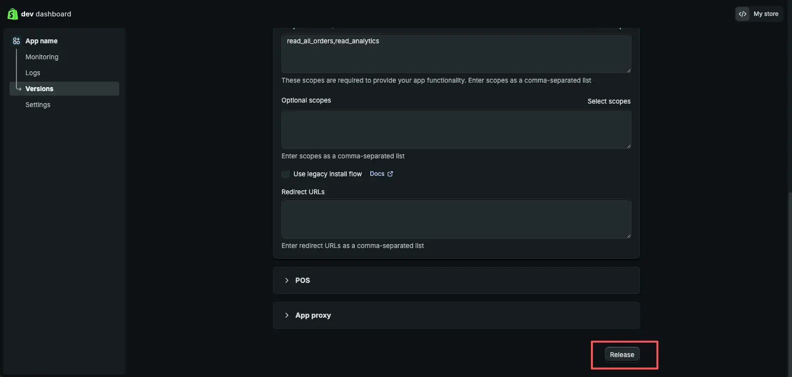 Release App